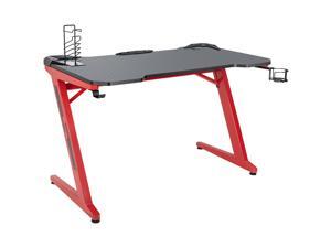 Homall Gaming Desk Carbon Fiber Surface Computer Table "Z" Shape Feet PC Desk with Holder & Headphone Hook Homall Gaming Desk Carbon Fiber Surface Computer Table "Z" Shape Feet PC Desk with Holder & Headphone Hook