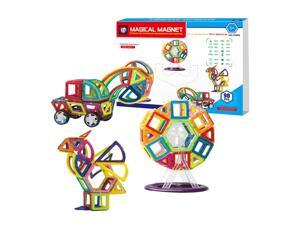 Magical Magnets Toys For Kids Stacking 98 (B) PC Educational Construction Set Building Blocks Triangles Rhombs Car Building Caterpillar Track Magical Magnets Toys For Kids Stacking 98 (B) PC Educational Construction Set Building Blocks Triangles Rhombs Car Building Caterpillar Track