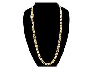 Cuban Link Necklace Gold Plated Miami Cuban Chain Stainless Steel Fashion Jewelry 10 mm Cuban Link Necklace Gold Plated Miami Cuban Chain Stainless Steel Fashion Jewelry 10 mm