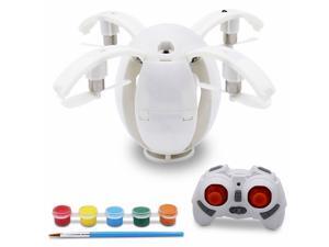 Kids Alpha RC Drone Toy for Children DIY Easter Egg Foldable Quadcopter Painting Kit Included Altitude Hold Headless Mode with Remote Controller 2.4 GHZ Kids Alpha RC Drone Toy for Children DIY Easter Egg Foldable Quadcopter Painting Kit Included Altitude Hold Headless Mode with Remote Controller 2.4 GHZ