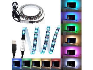 LED Strip Light TV BackLight Kit Computer Case 5050 2M RGB USB Light with 5v USB Cable And Mini Controller For TV/PC/Laptop Background Lighting LED Strip Light TV BackLight Kit Computer Case 5050 2M RGB USB Light with 5v USB Cable And Mini Controller For TV/PC/Laptop Background Lighting