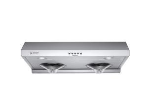 Chef 30" Under Cabinet Range Hood C100 | TASTEMAKER SERIES | Full Stainless Steel | 700 CFM with 3 Speed Settings | Energy Efficient LED Lamps | Fits 6 Inch Round Ducts Chef 30" Under Cabinet Range Hood C100 | TASTEMAKER SERIES | Full Stainless Steel | 700 CFM with 3 Speed Settings | Energy Efficient LED Lamps | Fits 6 Inch Round Ducts