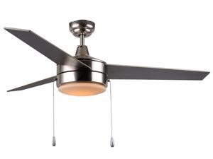 Hauslane CF3000 52 inch Modern Ceiling Fan in Brushed Nickel Finish with Reversible Motor & Fan Blades, LED Lamp and Three Blades. Hauslane CF3000 52 inch Modern Ceiling Fan in Brushed Nickel Finish with Reversible Motor & Fan Blades, LED Lamp and Three Blades.