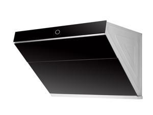 Hauslane HL300 30” Modern Slanted Under Cabinet or Wall Mount Range Hood | Contemporary Black Tempered Glass | Powerful Suction with Maximum Range Coverage, LED, and Baffle Plate | Fits 6” Round Duct Hauslane HL300 30” Modern Slanted Under Cabinet or Wall Mount Range Hood | Contemporary Black Tempered Glass | Powerful Suction with Maximum Range Coverage, LED, and Baffle Plate | Fits 6” Round Duct