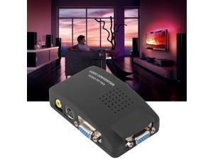 PC Laptop Composite AV/S Video To VGA TV Converter Monitor Adapter Switch Box EU PC Laptop Composite AV/S Video To VGA TV Converter Monitor Adapter Switch Box EU