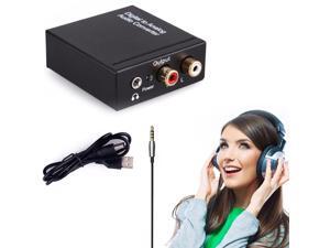 Digital Coaxial Toslink Optical to Analog L/R RCA Audio Converter Adapter Digital Coaxial Toslink Optical to Analog L/R RCA Audio Converter Adapter