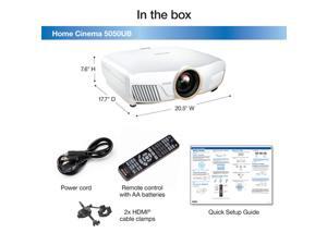 Epson Home Cinema 5050UB 4K PRO-UHD 3-Chip Projector with HDR Epson Home Cinema 5050UB 4K PRO-UHD 3-Chip Projector with HDR