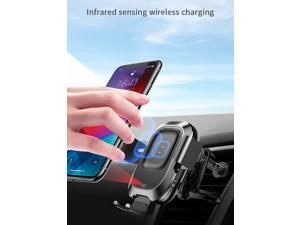 BASEUS Portable IR Infrared Induction Smart Wireless Charger, Car Navigation Mount Phone Holder Bracket Stand BASEUS Portable IR Infrared Induction Smart Wireless Charger, Car Navigation Mount Phone Holder Bracket Stand