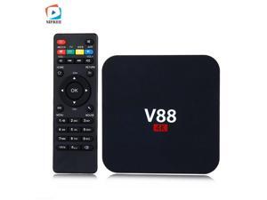V88 Quad-Core 1GB 8GB Android 6.0 HD Smart TV Box - Black (US Plug)/Kodi 16.0 Loaded 4K 1080P H.265 VP9 Wi-Fi Smart Media Player Set Top TV Box V88 Quad-Core 1GB 8GB Android 6.0 HD Smart TV Box - Black (US Plug)/Kodi 16.0 Loaded 4K 1080P H.265 VP9 Wi-Fi Smart Media Player Set Top TV Box