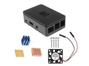 Protective Case For Raspberry Pi Enclosure Cover with Aluminum Heatsink Cooling Fan for Raspberry Pi 3 Model B + Plus,PI 3 / 2 Protective Case For Raspberry Pi Enclosure Cover with Aluminum Heatsink Cooling Fan for Raspberry Pi 3 Model B + Plus,PI 3 / 2
