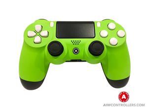 PS4 Slim DualShock 4 PlayStation 4 Wireless Controller - Custom AiMControllers Green Matt Design with 4 Paddles. PS4 Slim DualShock 4 PlayStation 4 Wireless Controller - Custom AiMControllers Green Matt Design with 4 Paddles.