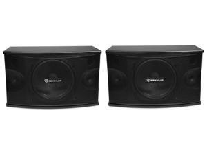 Pair Rockville KPS10 10" 3-Way 1200 Watt Karaoke Speakers+Wall Brackets / MDF! Pair Rockville KPS10 10" 3-Way 1200 Watt Karaoke Speakers+Wall Brackets / MDF!
