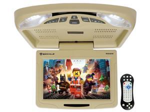 Rockville RVD12HD-BG 12" Beige Flip Down Car Monitor DVD/USB/SD Player + Games Rockville RVD12HD-BG 12" Beige Flip Down Car Monitor DVD/USB/SD Player + Games