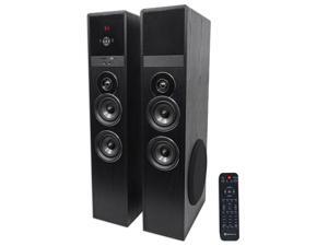 rockville tm80b black home theater system tower speakers 8" sub/bluetooth/usb rockville tm80b black home theater system tower speakers 8" sub/bluetooth/usb