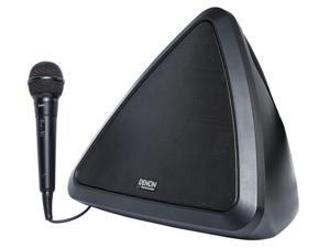 Denon Bluetooth Battery Powered Portable Karaoke Machine System w/Microphone Denon Bluetooth Battery Powered Portable Karaoke Machine System w/Microphone