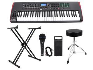 Novation IMPULSE 61-Key Ableton Live USB Keyboard Controller+Stand+Throne+Mic Novation IMPULSE 61-Key Ableton Live USB Keyboard Controller+Stand+Throne+Mic