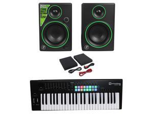 Novation LAUNCHKEY-49-MK2 49-Key USB MIDI Keyboard Controller+2) Mackie Monitors Novation LAUNCHKEY-49-MK2 49-Key USB MIDI Keyboard Controller+2) Mackie Monitors