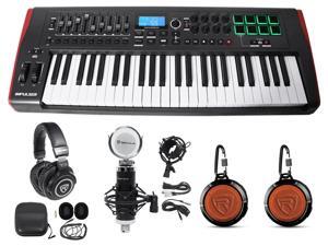 Novation IMPULSE 49Key MIDI USB Keyboard Controller+Speakers+Mics+Headphones Novation IMPULSE 49Key MIDI USB Keyboard Controller+Speakers+Mics+Headphones