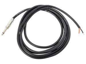 rockville rtsbw10 10 foot 1/4" ts to bare wire speaker cable,16 awg,100% copper rockville rtsbw10 10 foot 1/4" ts to bare wire speaker cable,16 awg,100% copper