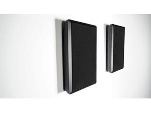 2) Rockville RockSlim Black Front+Rear Surround Sound Home Theatre Wall Speakers 2) Rockville RockSlim Black Front+Rear Surround Sound Home Theatre Wall Speakers