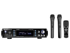 Rockville RPA70WBT 1000w 2-Ch Bluetooth Karaoke Amplifier/Mixer+Wireless Mics Rockville RPA70WBT 1000w 2-Ch Bluetooth Karaoke Amplifier/Mixer+Wireless Mics