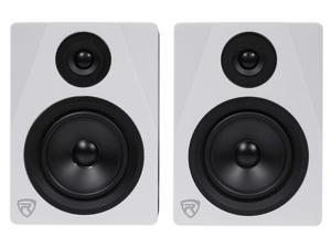Pair Rockville APM5W 5.25" 250W Powered USB Studio Quality Bookshelf Speakers Pair Rockville APM5W 5.25" 250W Powered USB Studio Quality Bookshelf Speakers