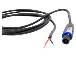 rockville rhc10 10 foot speakon to bare wire speaker cable,16 gauge,100% copper rockville rhc10 10 foot speakon to bare wire speaker cable,16 gauge,100% copper