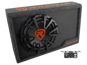 Rockville RWS12CA Slim 1200 Watt 12" Amplified Powered Car Subwoofer Enclosure Rockville RWS12CA Slim 1200 Watt 12" Amplified Powered Car Subwoofer Enclosure