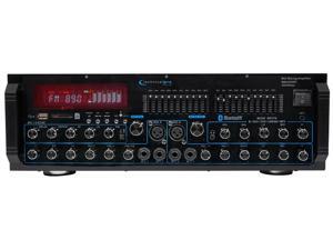 Technical Pro MM2000BT Powered Bluetooth Karaoke Mixer Amplifier Amp SD, USB Technical Pro MM2000BT Powered Bluetooth Karaoke Mixer Amplifier Amp SD, USB