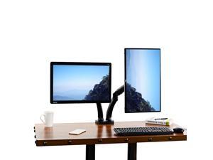 Dual Monitor Stand Adjustable Full Motion swivel gas spring for 10''-27'' LCD Computer vesa Monitor (Dual Arm Desk Mount) Dual Monitor Stand Adjustable Full Motion swivel gas spring for 10''-27'' LCD Computer vesa Monitor (Dual Arm Desk Mount)