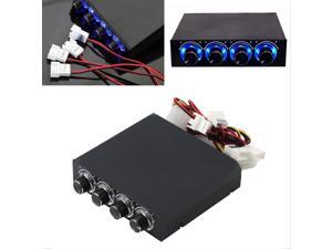Universal 4 Channel Desktop Computer Fan Speed Controller With Blue LED,Fan CV governor, Intelligent Temperature Control Fan for CPU/graphics card/floppy drive speed Controler Universal 4 Channel Desktop Computer Fan Speed Controller With Blue LED,Fan CV governor, Intelligent Temperature Control Fan for CPU/graphics card/floppy drive speed Controler