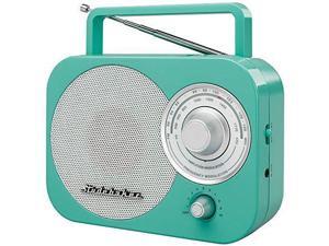Studebaker SB2000TS Teal/Silver Retro Classic Portable AM/FM Radio with Aux Input Studebaker SB2000TS Teal/Silver Retro Classic Portable AM/FM Radio with Aux Input