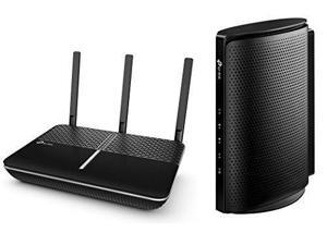 TP-Link Upgrade to a Long-Range, More Powerful Wi-Fi Bundle: Archer C2300 Wave 2 MU-MIMO Wireless Router and TC7650 (24x8) DOCSIS 3.0 High Speed Cable Modem TP-Link Upgrade to a Long-Range, More Powerful Wi-Fi Bundle: Archer C2300 Wave 2 MU-MIMO Wireless Router and TC7650 (24x8) DOCSIS 3.0 High Speed Cable Modem