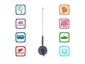 TV Antenna for HDTV indoor- Portable Indoor Outdoor TV Antenna for ATSC Television, Digital converter box, PCI/USB TV Tuner with up to 50+ Mile reception range, Magnetic base, Wall Mounting kit TV Antenna for HDTV indoor- Portable Indoor Outdoor TV Antenna for ATSC Television, Digital converter box, PCI/USB TV Tuner with up to 50+ Mile reception range, Magnetic base, Wall Mounting kit
