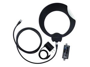 ClearStream ECLIPSE Amplified TV Antenna, 50+ Mile Range, Multi-directional, Grips to Walls, 20dB In-Line Signal Amplifier, 15 ft. Coaxial Cable, 5 ft. USB Cable and USB Power Adapter, Black or White ClearStream ECLIPSE Amplified TV Antenna, 50+ Mile Range, Multi-directional, Grips to Walls, 20dB In-Line Signal Amplifier, 15 ft. Coaxial Cable, 5 ft. USB Cable and USB Power Adapter, Black or White