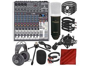 Behringer XENYX X1622USB 16-Input USB Audio Mixer with Effects and Marantz Professional Large Diaphragm Condenser Microphone, Studio Headphones, Platinum Bundle Behringer XENYX X1622USB 16-Input USB Audio Mixer with Effects and Marantz Professional Large Diaphragm Condenser Microphone, Studio Headphones, Platinum Bundle