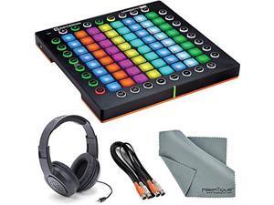 Novation Launchpad Pro MIDI controller and Grid Instrument Bundle with Samson Stereo Headphones + Cable + Fibertique Cleaning Cloth Novation Launchpad Pro MIDI controller and Grid Instrument Bundle with Samson Stereo Headphones + Cable + Fibertique Cleaning Cloth