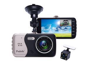 Podofo Novatek NTK96658 Dash cam 4'' IPS Car DVR camera Dual Lens HD 1080P Registrator Recorder With Backup Rearview Camera DVRs Podofo Novatek NTK96658 Dash cam 4'' IPS Car DVR camera Dual Lens HD 1080P Registrator Recorder With Backup Rearview Camera DVRs