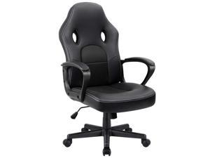 Furmax Office Chair Desk Leather Gaming Chair, High Back Ergonomic Adjustable Racing Chair,Task Swivel Executive Computer Chair Headrest and Lumbar Support (Black) Furmax Office Chair Desk Leather Gaming Chair, High Back Ergonomic Adjustable Racing Chair,Task Swivel Executive Computer Chair Headrest and Lumbar Support (Black)