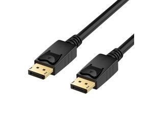 Nurbenn 4K DisplayPort to DisplayPort Cable, 6 Feet, Gold-Plated DP to DP Cable Compatible with Computer, Desktop, Laptop, PC, Monitor, Projector - Black Nurbenn 4K DisplayPort to DisplayPort Cable, 6 Feet, Gold-Plated DP to DP Cable Compatible with Computer, Desktop, Laptop, PC, Monitor, Projector - Black