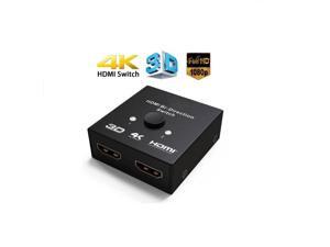 Nurbenn HDMI Switch Bi-Direction 4K HDMI Splitter 2 x 1/1 x 2 No External Power Required 2 Ports HDMI Switcher Supports Ultra HD 4K 3D 1080P for PS4 Xbox Fire Stick Roku Nurbenn HDMI Switch Bi-Direction 4K HDMI Splitter 2 x 1/1 x 2 No External Power Required 2 Ports HDMI Switcher Supports Ultra HD 4K 3D 1080P for PS4 Xbox Fire Stick Roku