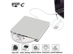 External CD Drive, NURBENN External DVD CD Drive USB C Super Drive External DVD/CD +/-RW Burner Writer Optical Drive Compatible with MacBook Pro Air/Laptop/Windows10 (Silver) External CD Drive, NURBENN External DVD CD Drive USB C Super Drive External DVD/CD +/-RW Burner Writer Optical Drive Compatible with MacBook Pro Air/Laptop/Windows10 (Silver)