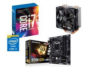 Intel Core i7 7700K + Gigabyte GA-B250M-DS3H Motherboard, Fan, and CPU Combo Kit Intel Core i7 7700K + Gigabyte GA-B250M-DS3H Motherboard, Fan, and CPU Combo Kit