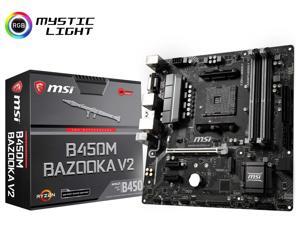 MSI B450M BAZOOKA V2 Socket AM4 AMD B450 SATAIII USB3.0 Micro-ATX Motherboard MSI B450M BAZOOKA V2 Socket AM4 AMD B450 SATAIII USB3.0 Micro-ATX Motherboard