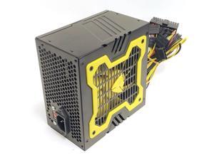 Hercules Yellow 12cm-Fan 600w-Max ATX Power Supply 20+4Pin, SATA & PCIe Hercules Yellow 12cm-Fan 600w-Max ATX Power Supply 20+4Pin, SATA & PCIe