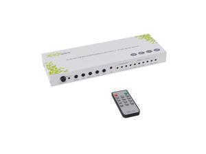 HDMI 2.0 4X2 HDMI Matrix switcher select any one of four HDR HDMI input to one HDR HDMI output and one HDMI output for audio only supports 4k 60hz 4:4:4 8 bit hdr w/ ARC SPDIF and stereo audio extract HDMI 2.0 4X2 HDMI Matrix switcher select any one of four HDR HDMI input to one HDR HDMI output and one HDMI output for audio only supports 4k 60hz 4:4:4 8 bit hdr w/ ARC SPDIF and stereo audio extract