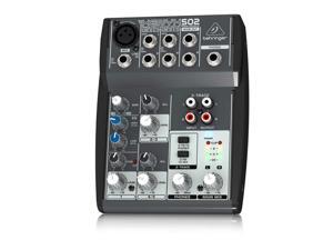 Behringer XENYX 502 5-Channel Compact Audio Mixer - Black Behringer XENYX 502 5-Channel Compact Audio Mixer - Black