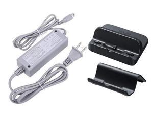 PEGLY P-SET3 Power AC Charger Adapter for Nintendo Wii U GamePad with Black Cradle and Stand Set Gamepad Charger PEGLY P-SET3 Power AC Charger Adapter for Nintendo Wii U GamePad with Black Cradle and Stand Set Gamepad Charger