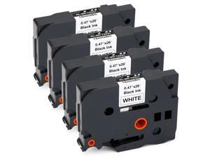 JARBO TZE231 Compatible Brother TZE-231 Label Tape Black on White, 4 Packs, 0.47 Inch x 26.2 Feet (12mm x 8m), work with Brother P-Touch PT-D210 PT-D200 PT-D400AD PT-D600 PT-H100 PT-P700 Label Marker JARBO TZE231 Compatible Brother TZE-231 Label Tape Black on White, 4 Packs, 0.47 Inch x 26.2 Feet (12mm x 8m), work with Brother P-Touch PT-D210 PT-D200 PT-D400AD PT-D600 PT-H100 PT-P700 Label Marker