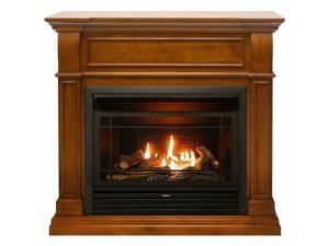 Duluth Forge Dual Fuel Ventless Gas Fireplace - 26,000 BTU, T-Stat Control, Apple Spice Finish Duluth Forge Dual Fuel Ventless Gas Fireplace - 26,000 BTU, T-Stat Control, Apple Spice Finish